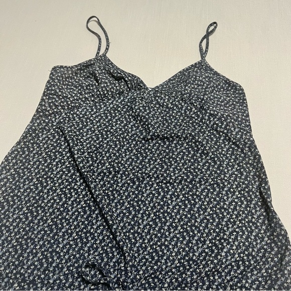 BCBGirls Cami Top Small Babydoll Floral Ditsy Drawstring Waist Camisole Babydoll - Picture 4 of 13